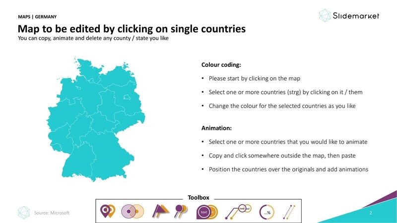 Bundle: Deutschlandkarte zzgl. alle Bundesländer und Landkreise/Bezirke