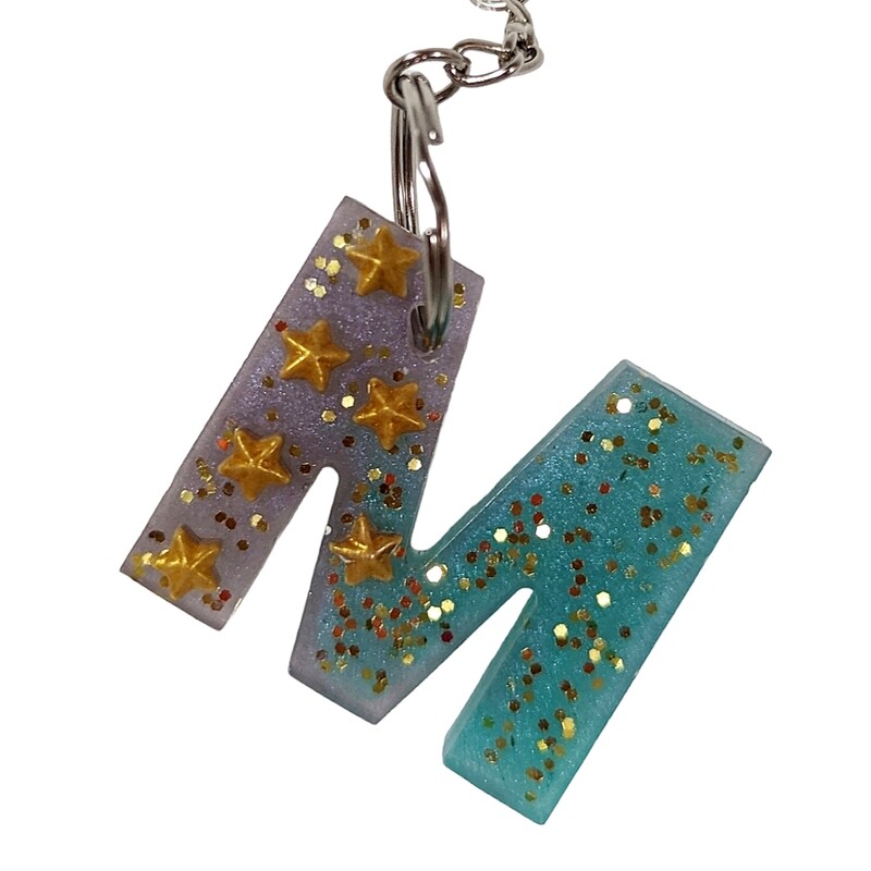 Resin Letter Keychains