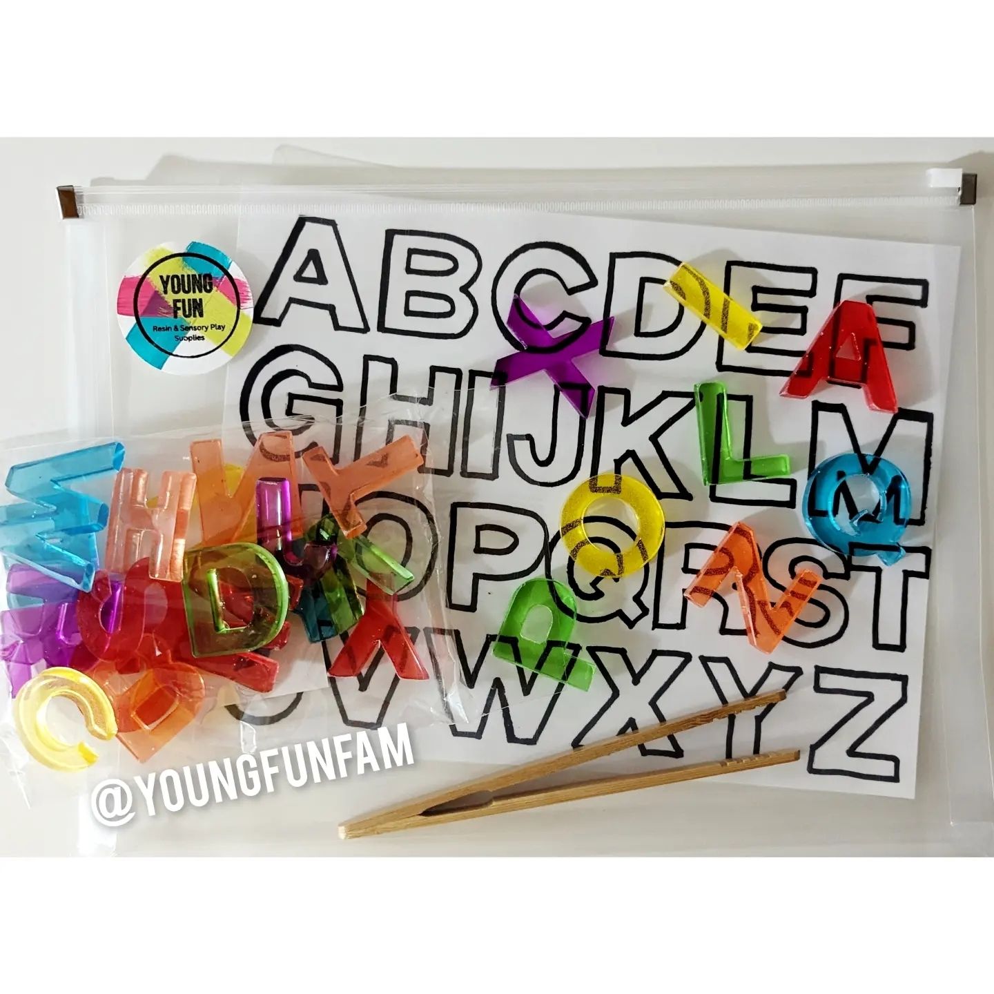 Resin Alphabet with Playmat