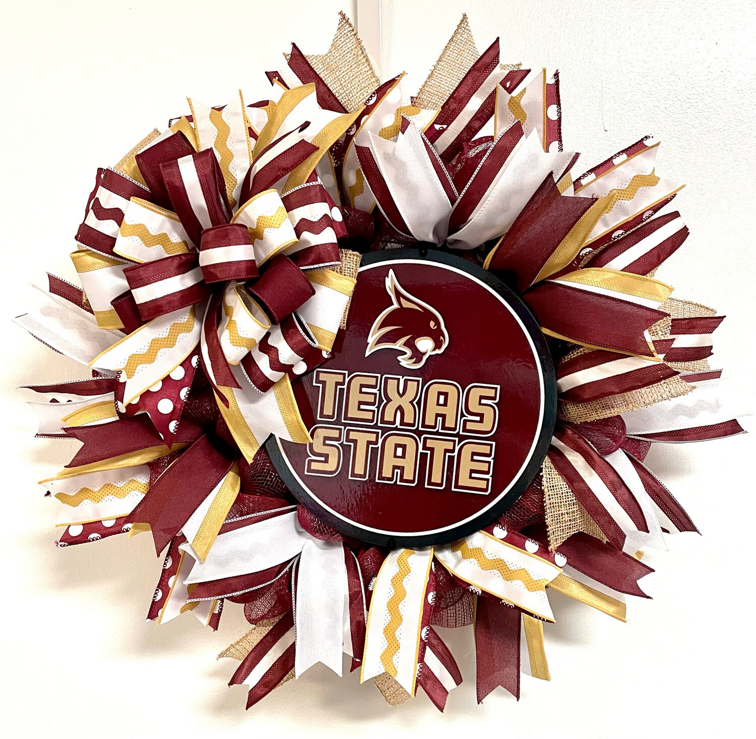 Texas State College Wreath