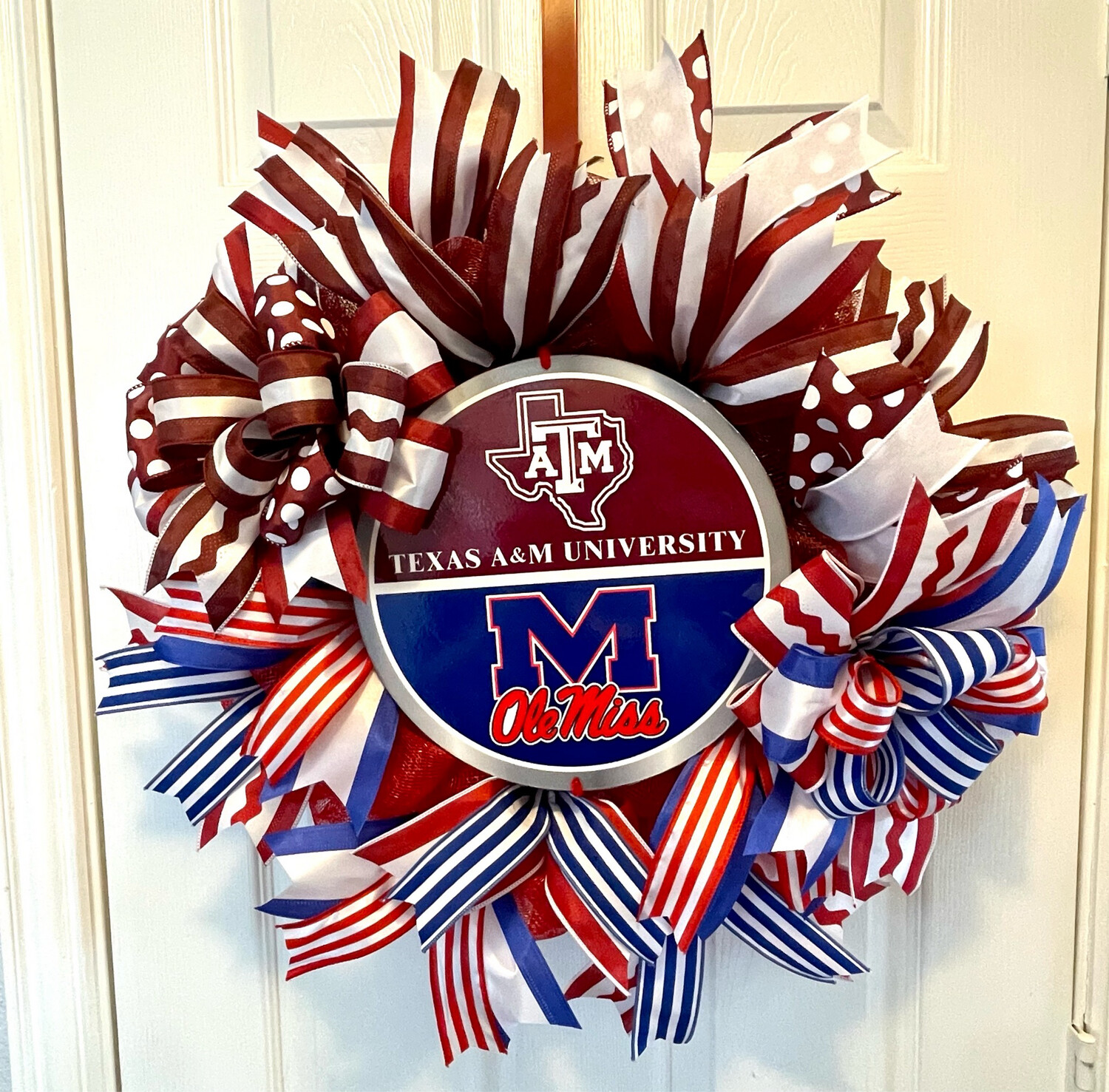 Custom House Divided College Wreaths