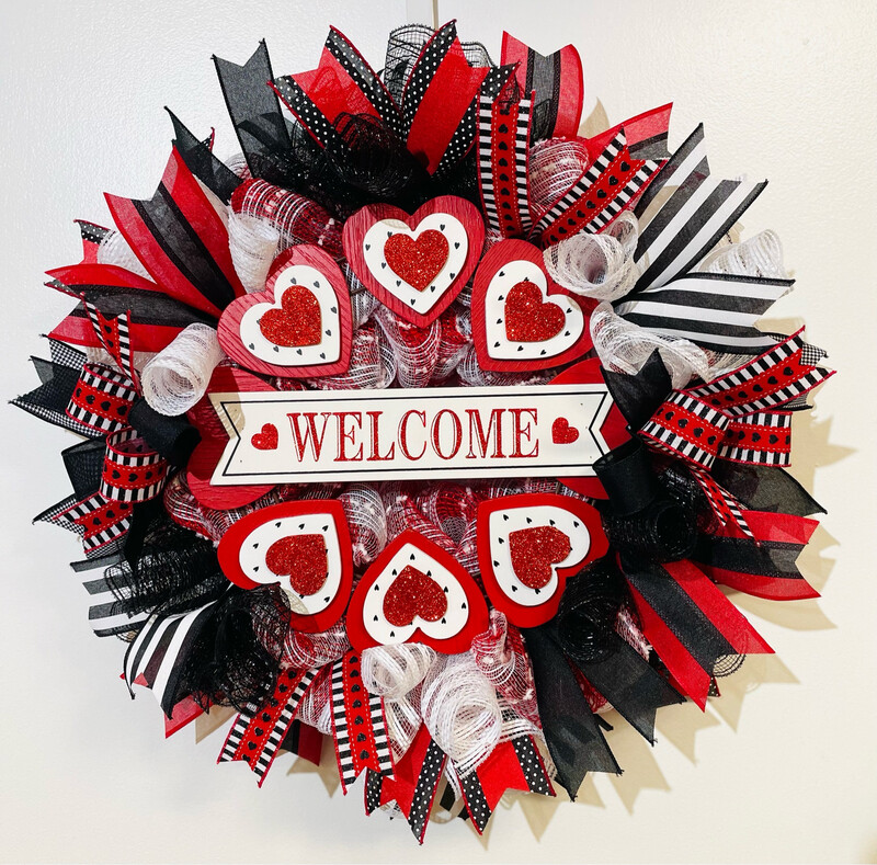 Valentine’s Day “Welcome Wreath”