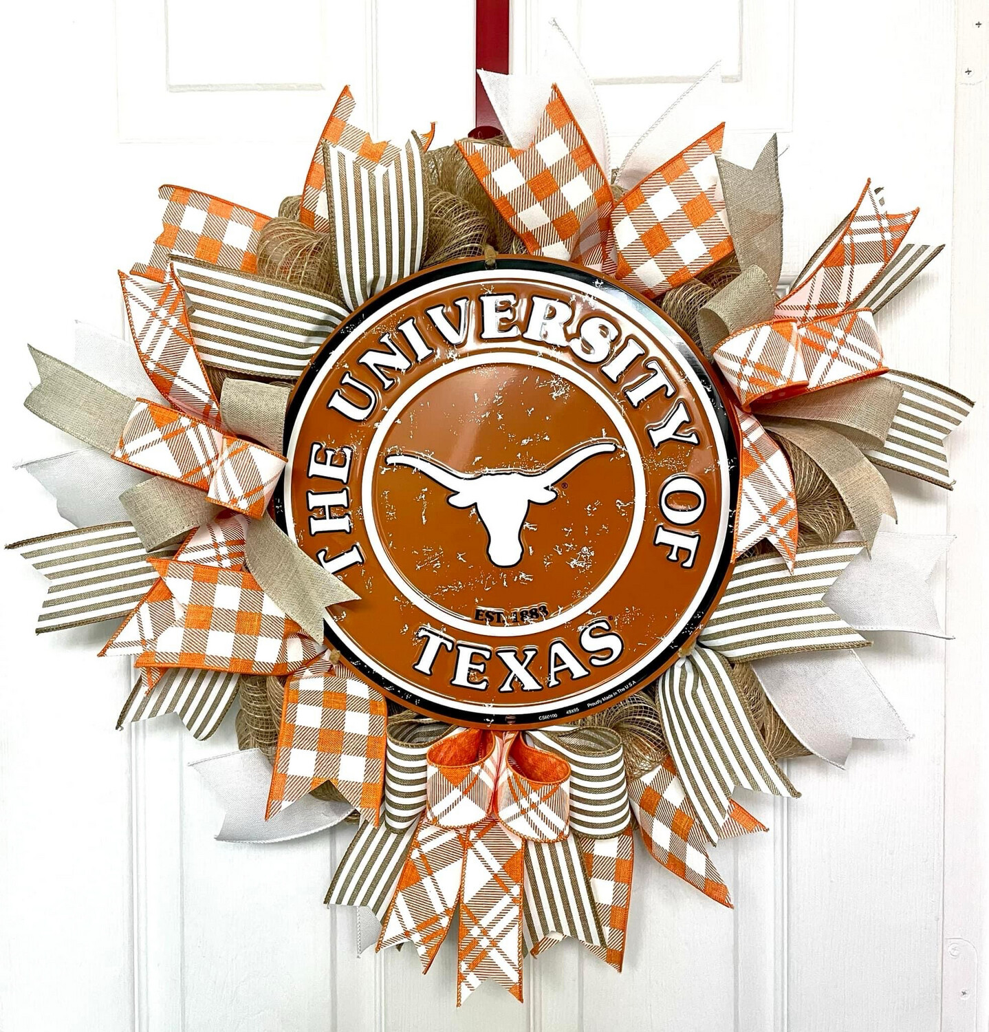 Texas Longhorn Spirit Wreath