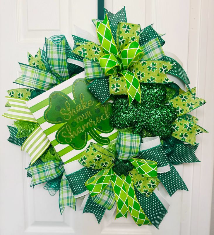 St. Pats “Shake your Shamrock” Wreath