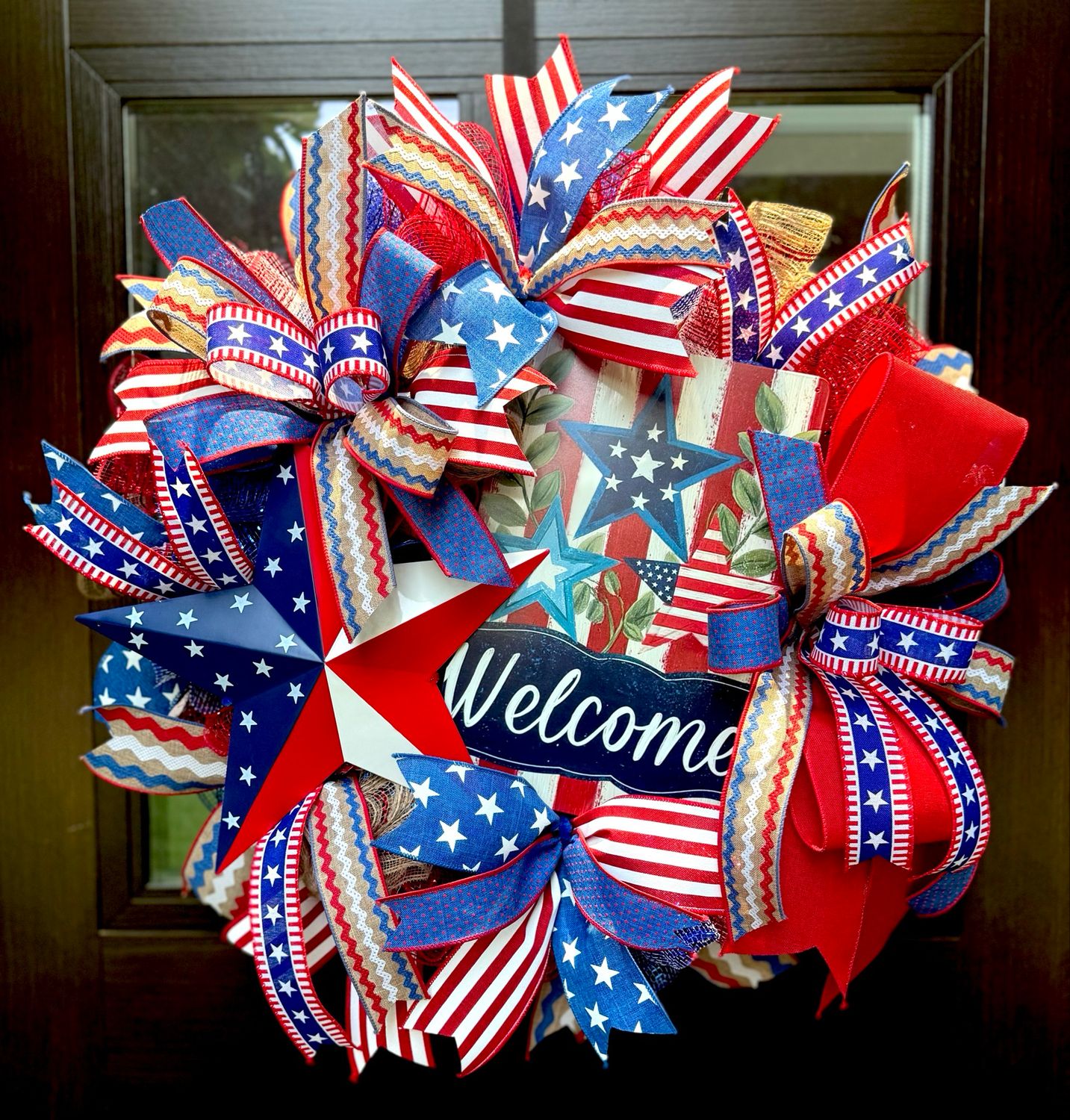 Stars And Stripes Patriotic Wreath