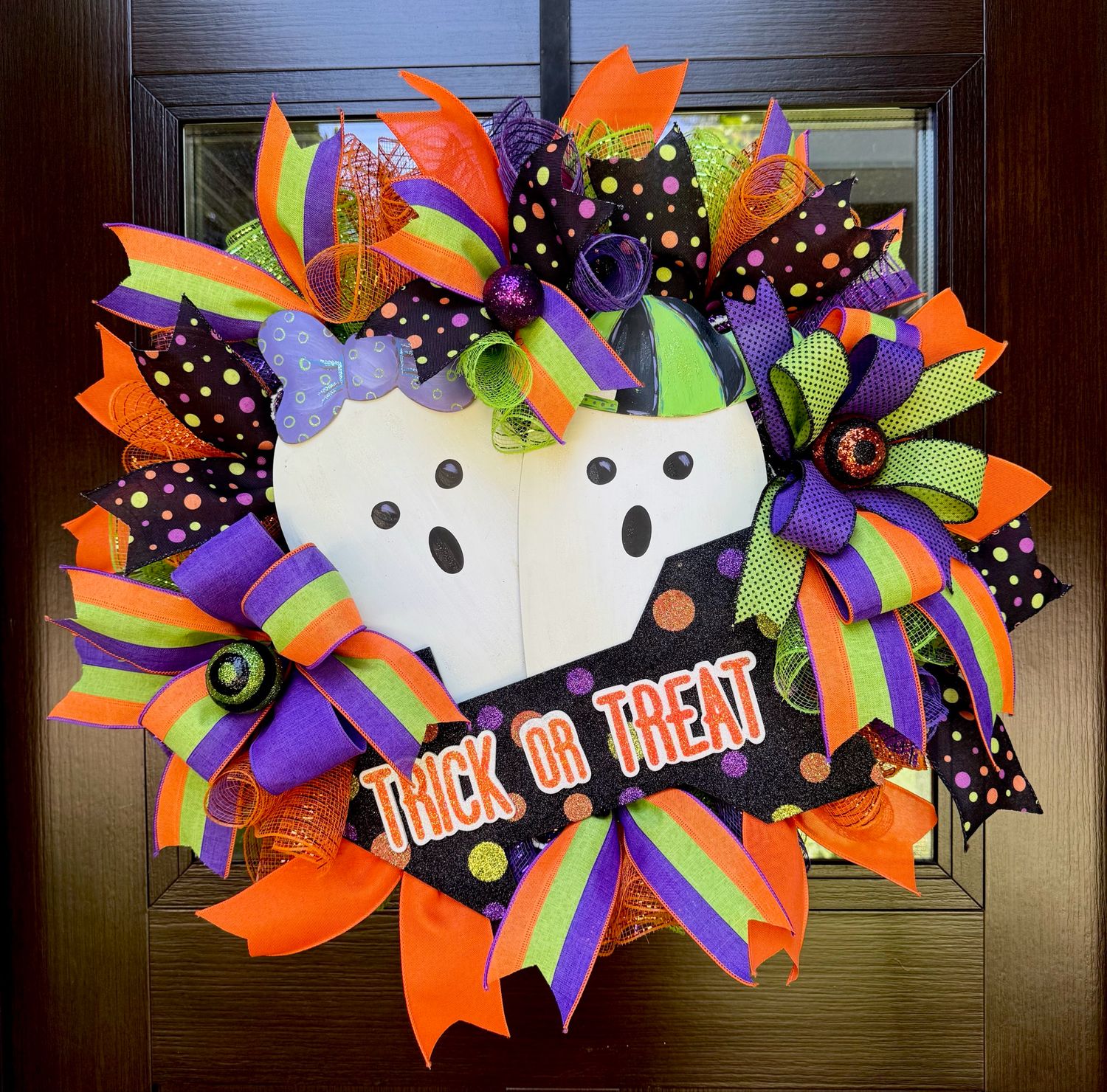 Betty &amp; Bob Boo Ghost Wreath