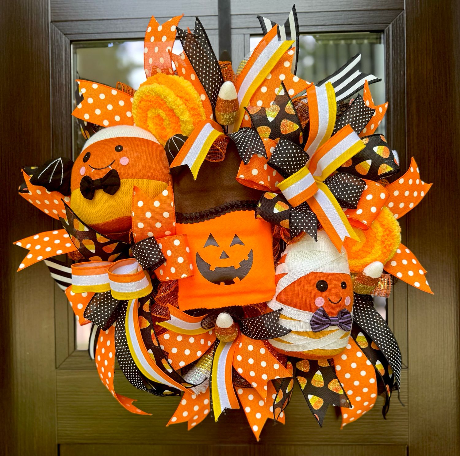 Cute Candy Halloween Wreath
