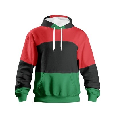 Pan African Flag Pullover Hoodies