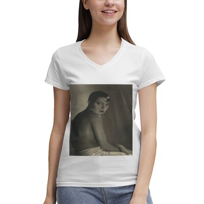 Josephine Baker Women&#39;s V‑Neck T‑shirt