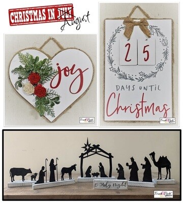 IN-STUDIO OR VIRTUAL LIVE-ZTREAM EVENT - Christmas in August!
VIRTUAL KIT PICKUP DATE: Monday, August 9th - 12-2pm or Bench Box
IN-STUDIO / VIRTUAL LIVE-ZTREAM EVENT: Monday, August 9th at 7:00 pm IN-STUDIO OR VIRTUAL LIVE-ZTREAM EVENT - Christmas in August!
VIRTUAL KIT PICKUP DATE: Monday, August 9th - 12-2pm or Bench Box
IN-STUDIO / VIRTUAL LIVE-ZTREAM EVENT: Monday, August 9th at 7:00 pm