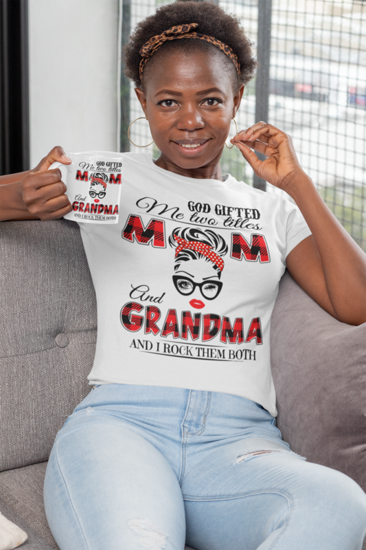 Two titles tee with mug option