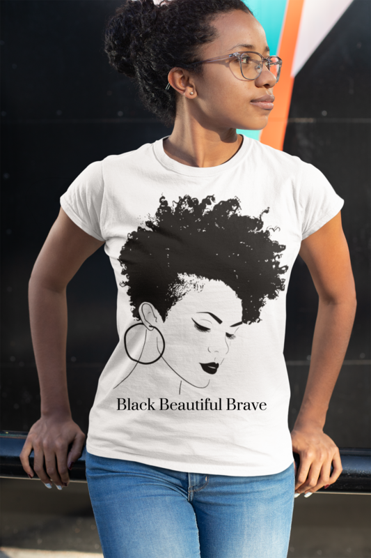 Black beautiful brave Tee