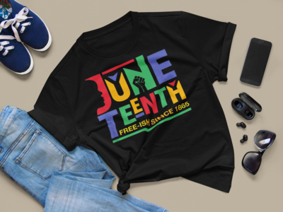 Color Block Juneteenth Tee
