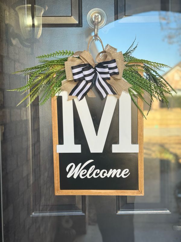 Monogrammed Door Decor