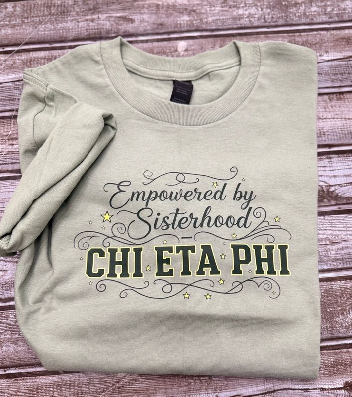 CHI ETA PHI Pea Green Tee