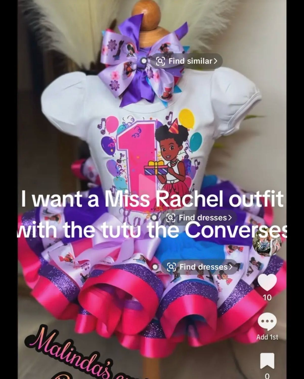Mrs Rachel Tutu Set