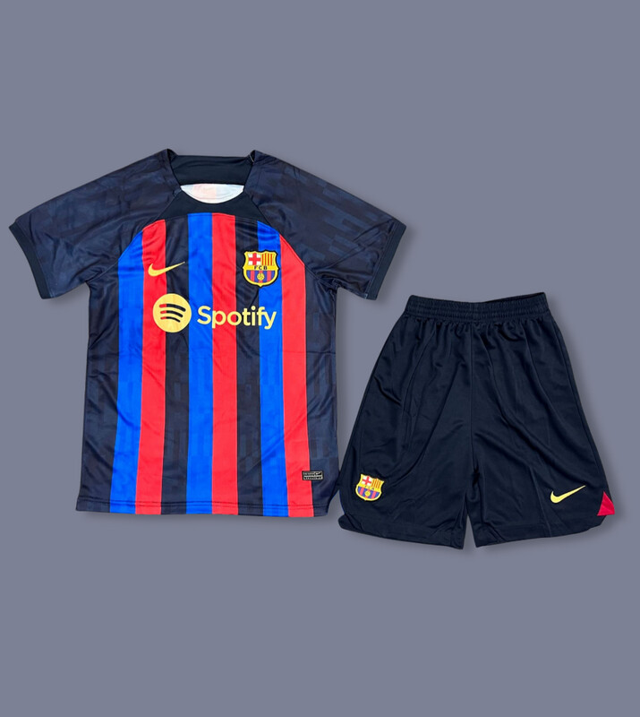 22-23 Barcelona kids home jersey (full kit)