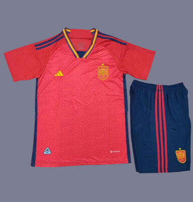 2022 Spain mens home jersey (full set)