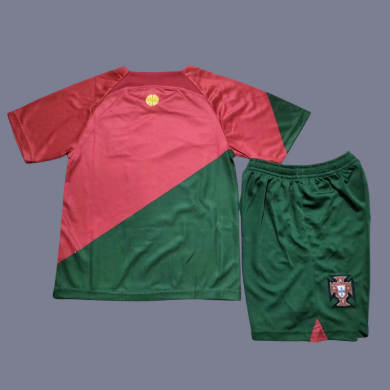 2022 Portugal kids home jersey (full kit)