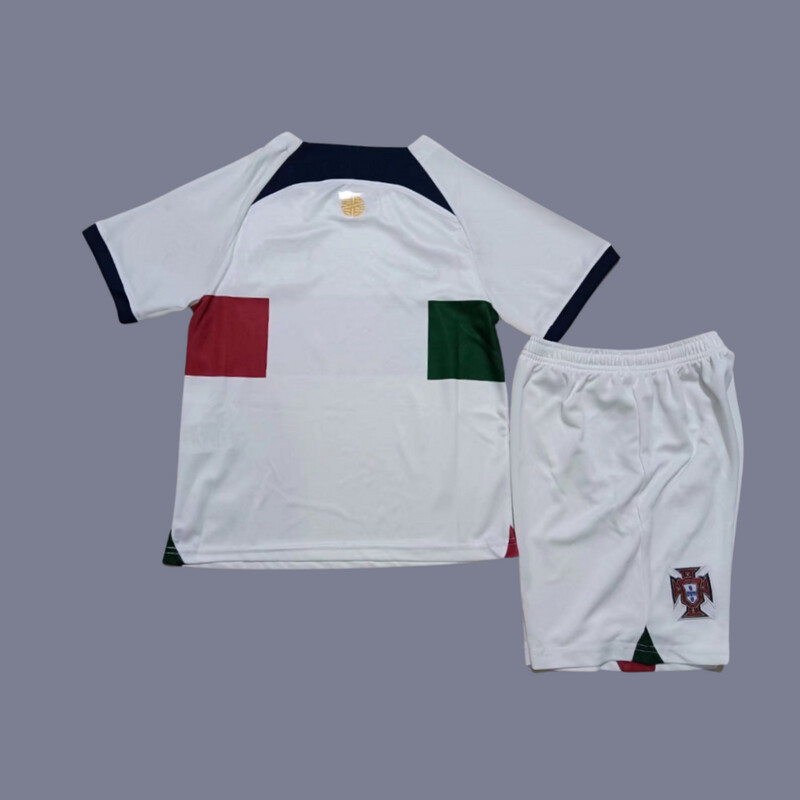 2022 Portugal kids away jersey (full kit)