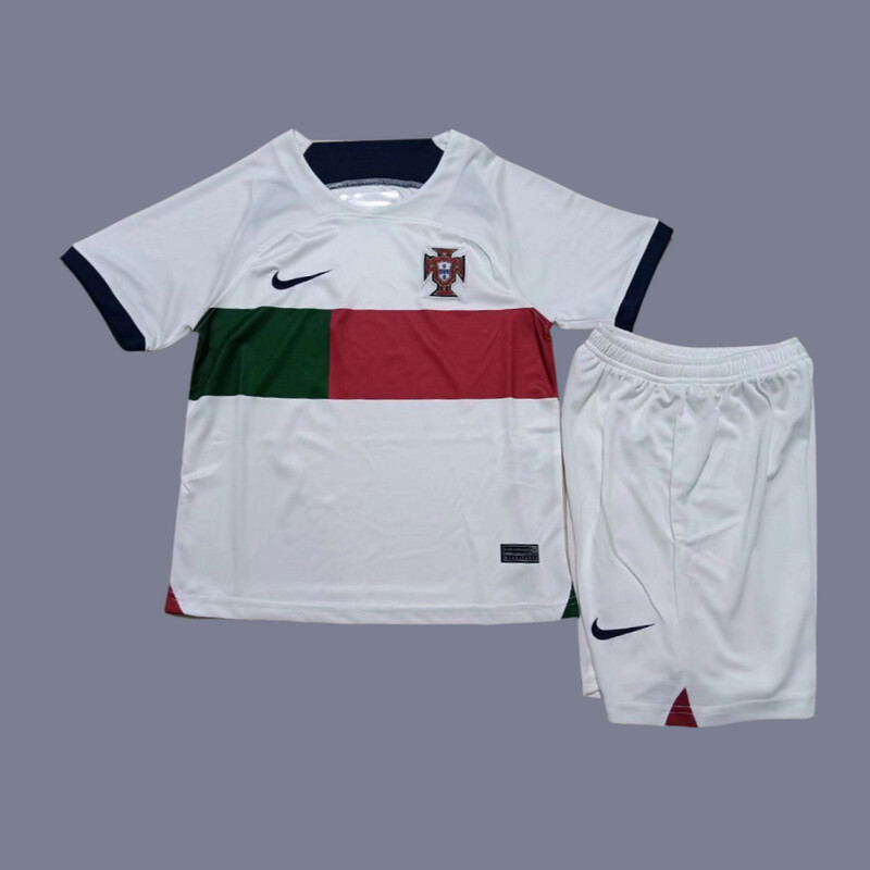 2022 Portugal kids away jersey (full kit)