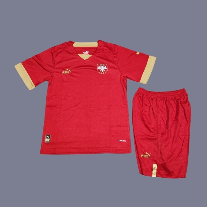 2022 Serbia kids home jersey (full set)