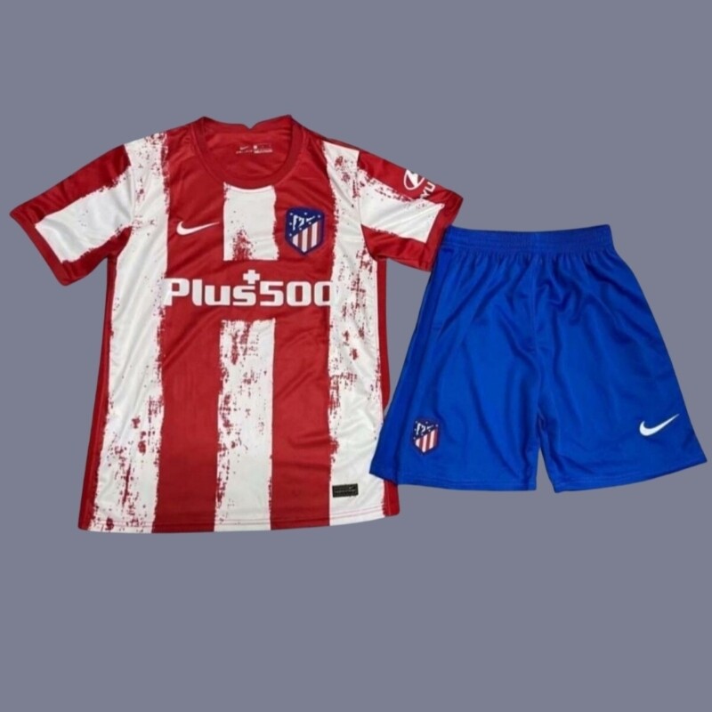 21-22 Atletico Madrid mens home jersey (full set)