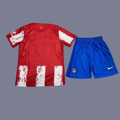 21-22 Atletico Madrid men's home jersey (full kit)