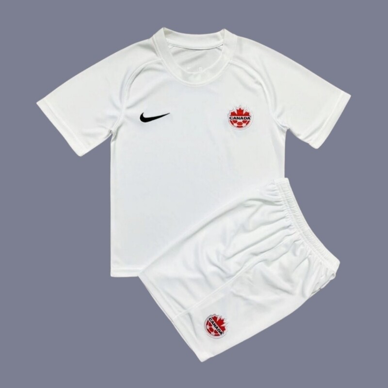 2022 Canada kids away jersey (full set)