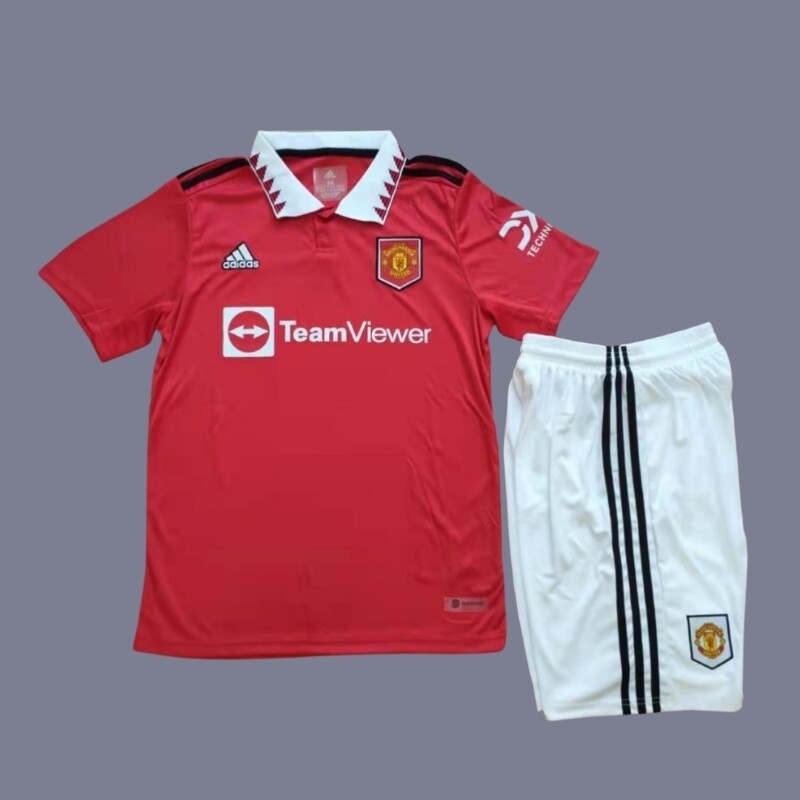 22-23 Manchester United mens home jersey (full set)