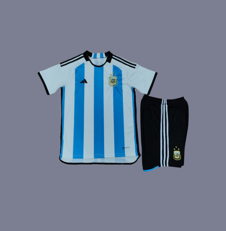 2022 Argentina kids home jersey (full kit)
