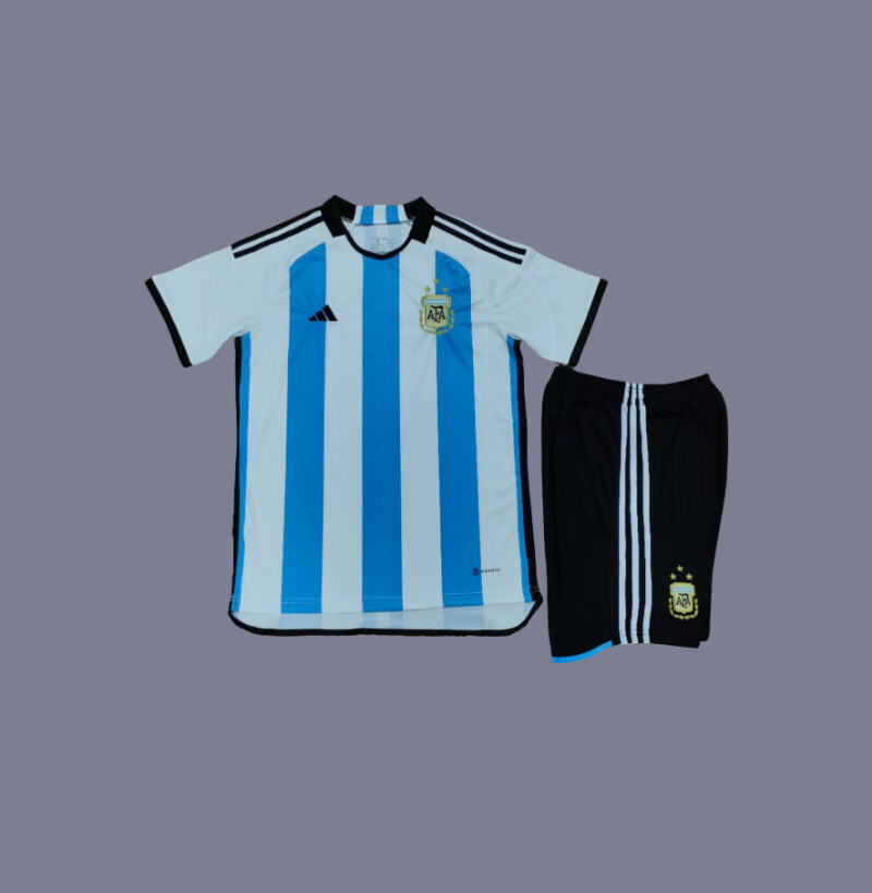 2022 Argentina kids home jersey (full set)