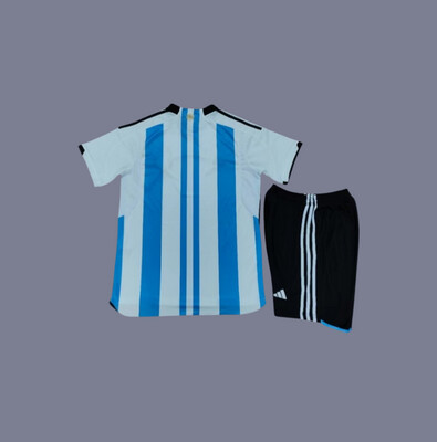 2022 Argentina kids home jersey (full kit)