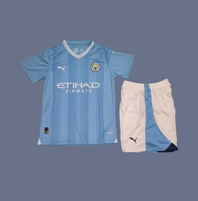 Manchester City 23-24 kids home jersey