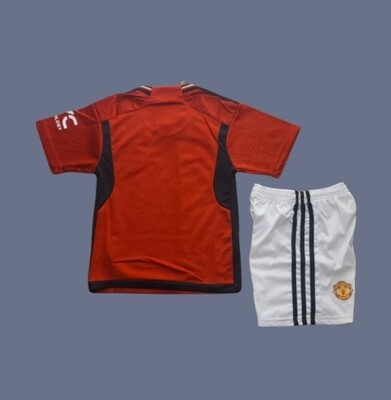 Manchester United 23-24 kids home jersey (full kit)
