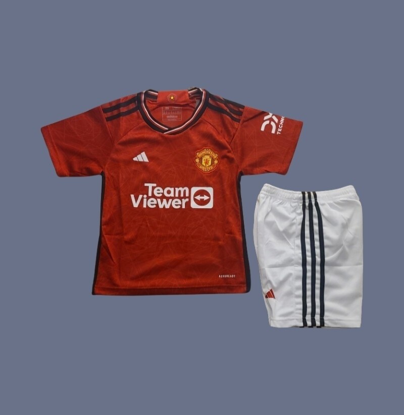 Manchester United 23-24 kids home jersey (full set)