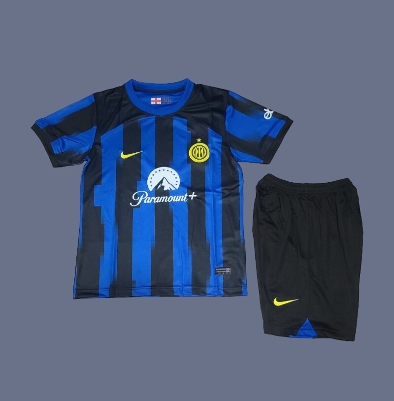 Inter Milan 23-24 kids home jersey (full set)