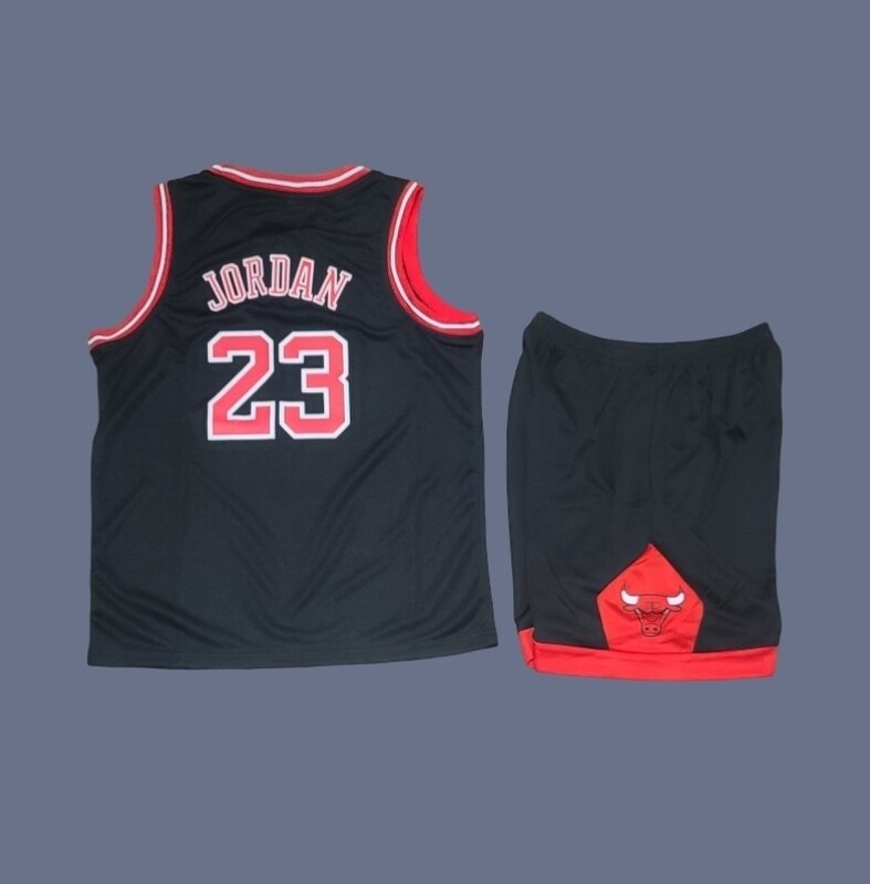 Chicago Bulls - Michael Jordan kids black jersey (full kit)