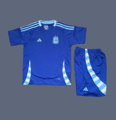 2024 Argentina Copa America kids away jersey (full set)