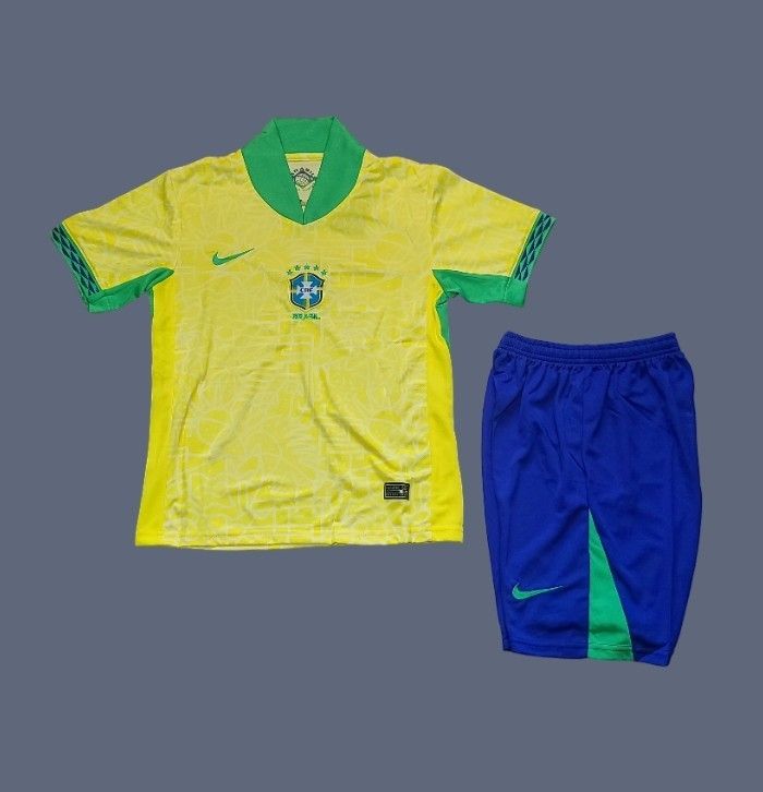 2024 Brazil Copa America kids home jersey (full set)