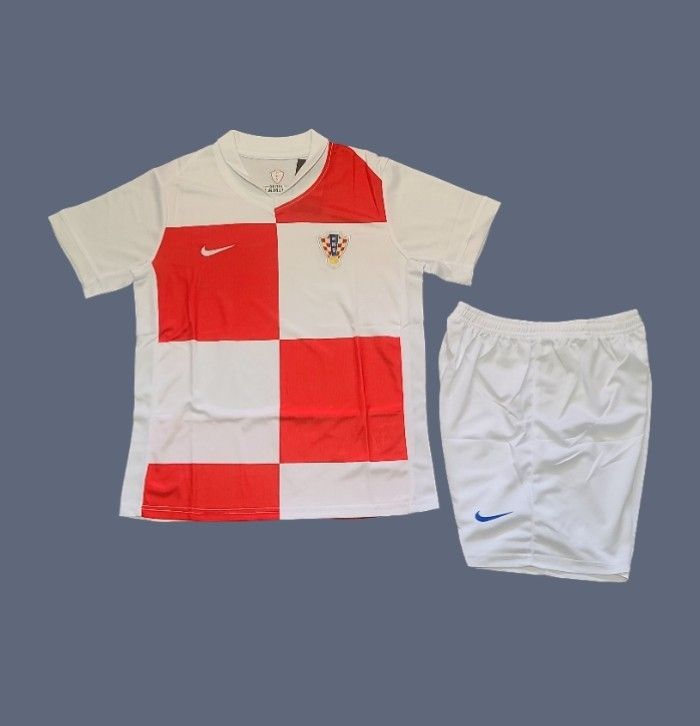 2024 Croatia Euros kids home jersey (full set)