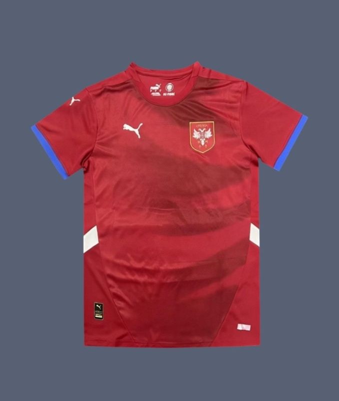 2024 Serbia Euros men&#39;s home jersey