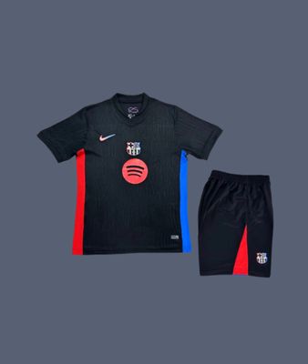 Barcelona 24-25 kids away jersey (full set)