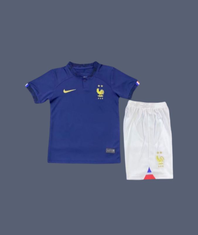 2022 France kids home jersey (full kit)