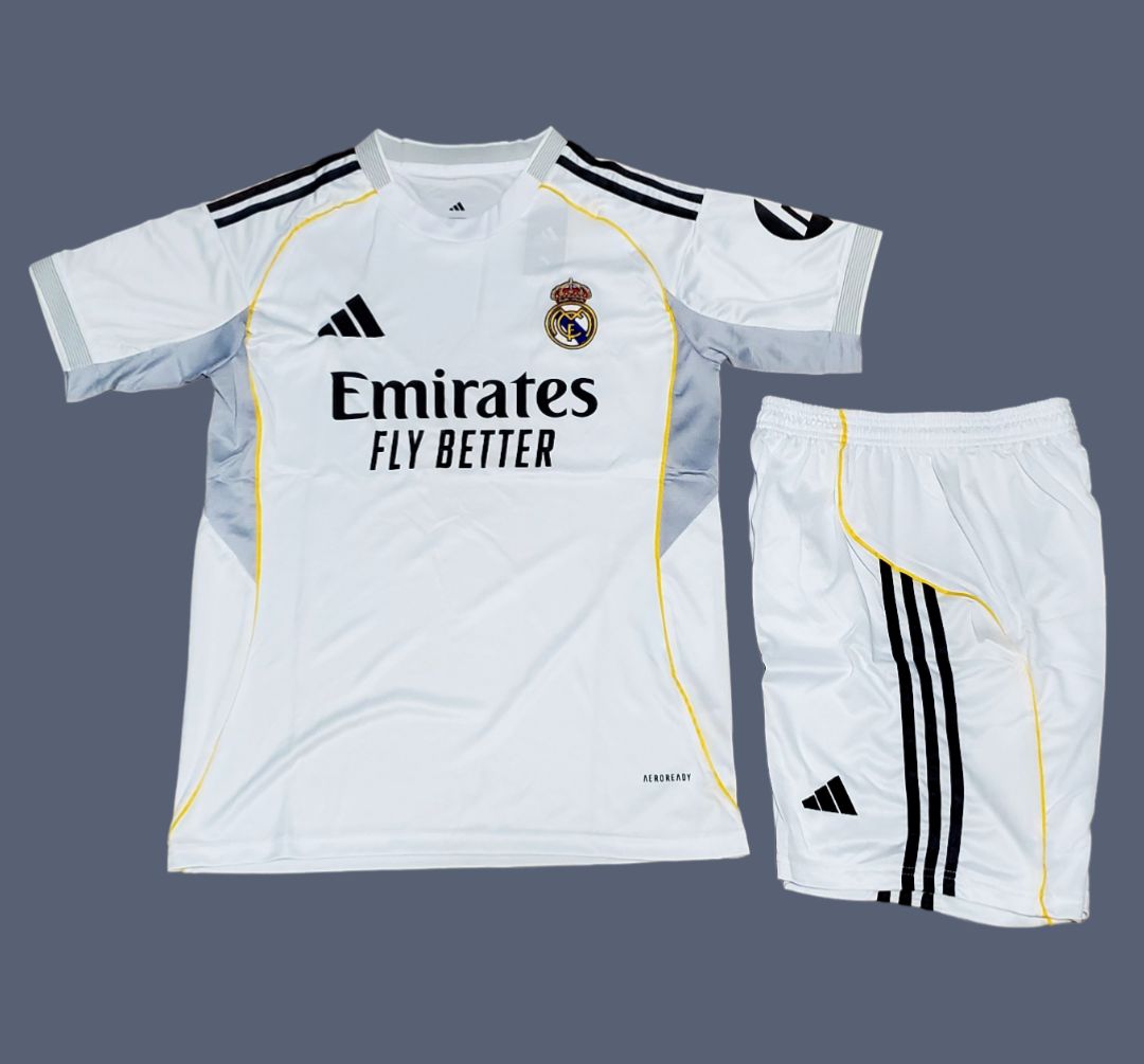 Real Madrid 25-26 mens home jersey (full set)
