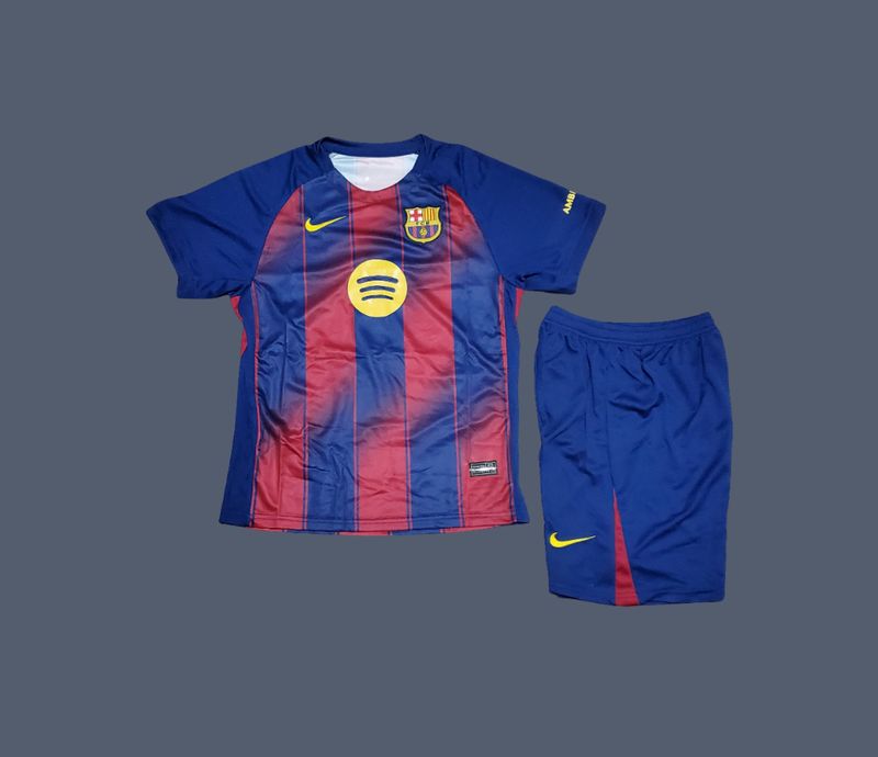 Barcelona 25-26 kids home jersey (full set)