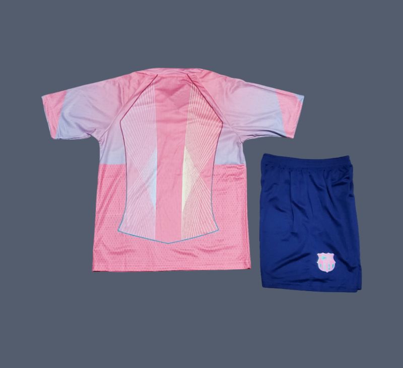 Barcelona 25-26 kids pink special edition jersey (full set)