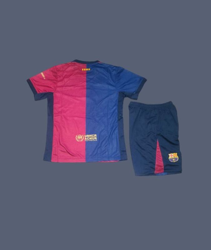 Barcelona 24-25 kids home jersey (full kit)