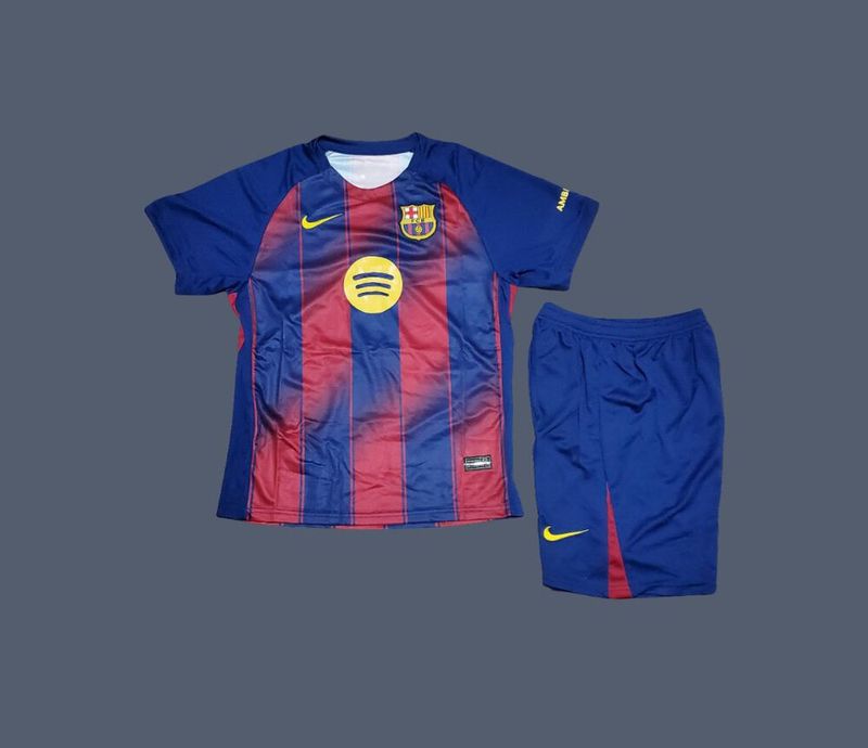 Barcelona 25-26 kids home jersey (full kit)