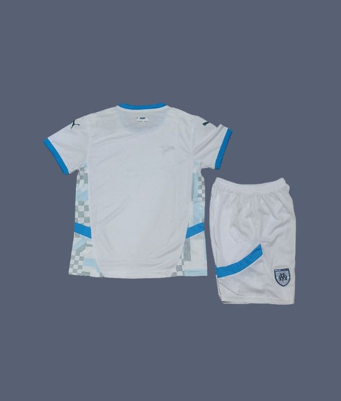 Marseille 24-25 kids home jersey (full kit)
